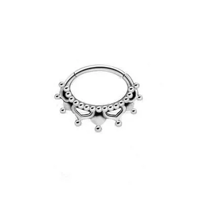16 Gauge | 6mm Silver Court Jester Daith Clicker