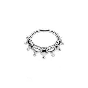 16 Gauge | 6mm Silver Court Jester Daith Clicker