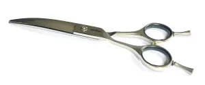 Abbfabb Grooming Scissors Ltd  6”LEFT HANDED Reversible Curved Dog Grooming Scissor