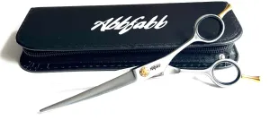 Abbfabb Grooming Scissors Ltd Micro Serrated 7" Reversible Curved Dog Grooming Scissor