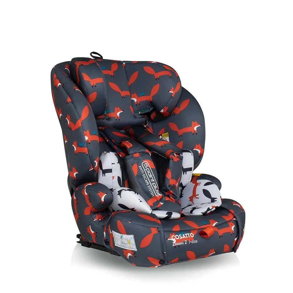 Cosatto Zoomi 2 i-Size Car Seat - Charcoal Mister Fox