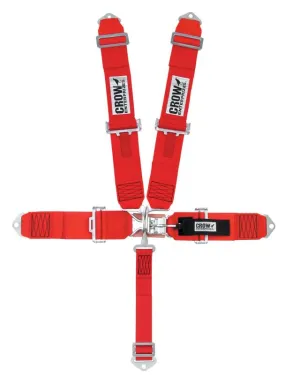 Crow 5-Way Standard 3" Latch & Link Harness - Red