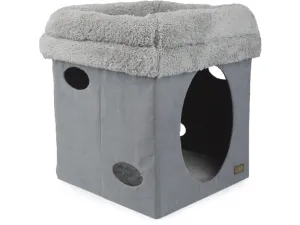 Lambswool 2 in 1 Cat Castle - Grey