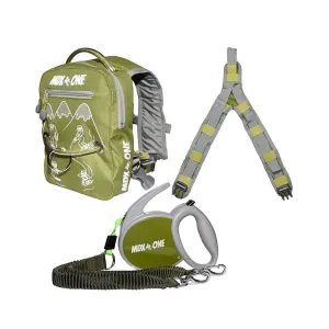 MDX ONE The One Ski/Snow Backpack With Retractable Rope - Olive