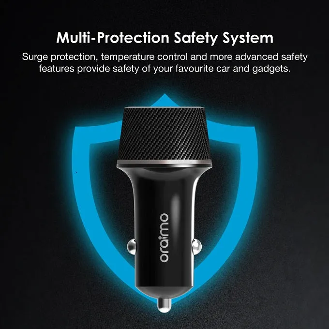 oraimo Highway Dual USB Fast Charging Car Charger