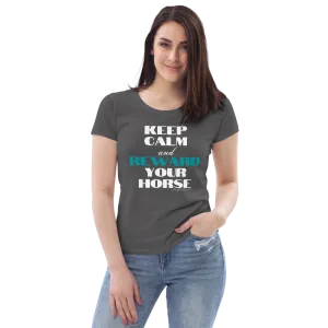 "Reward your horse" Women's fitted eco tee