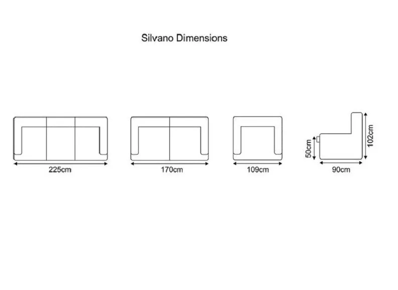 Silvano 3RR 2RR Sofa Suite